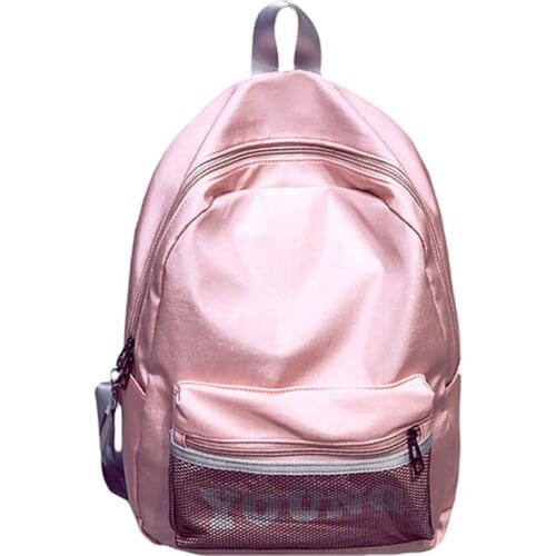 6PCS / LOT Korean Waterproof Fabric Fashion Backpack for Women Backpack for Teenage Girls Boys Large Capacity School Bags