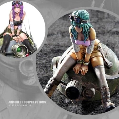 1/24 Resin model kits figure beauty colorless and self-assembled (75mm) A-19729