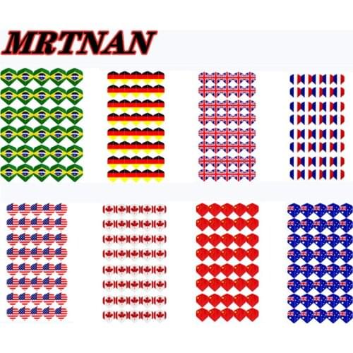 New 30pcs high quality 2D cool hot sale standard dart wing PET dart flying professional outdoor dart tail accessory tool