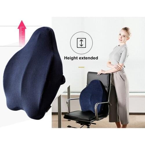 Home Orthopedic Waist Pillow Back Lumbar Protect Support Office Chair Cushion Car Seat Soft Memory Sponge Pregnant Women Pillow