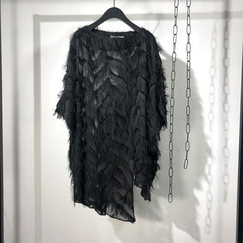 Owen seak Men T Shirt High Street Mens Clothing Tops Tees Summer Men Oversize Tees Black T Shirt