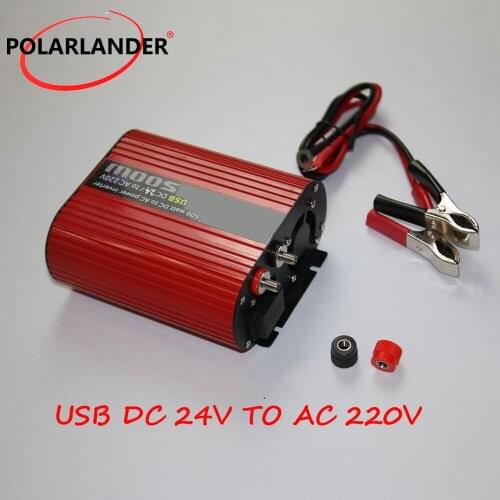 DC 12V to AC 110V/ Power Inverter Red Oval Power Inverter DC 24V to AC 220V/ DC 24V to AC 110V/ 12V to AC 220V/ 500W