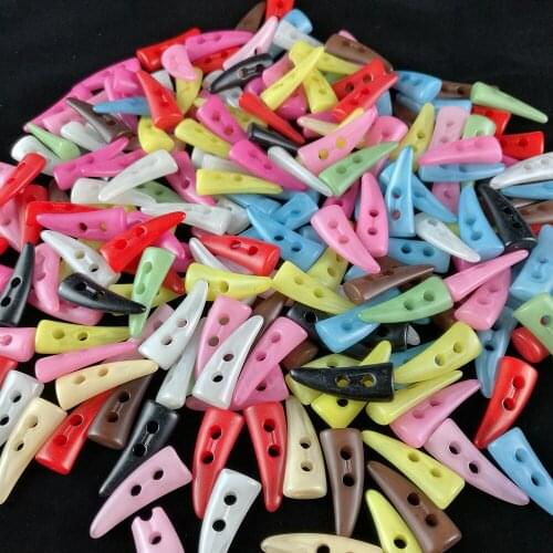 10PCS Coat Button Sewing Horn Toggle Buttons Resin Clothing Accessories Bag Garment Accessories 2 Holes Craft DIY Button