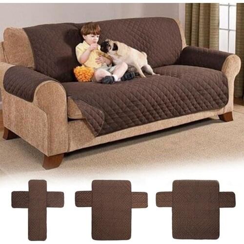 Quilted Couch Sofa Cover Soild Color Armchairs Chair Covers Pet Kid Living Room Furniture Protector Slipcover for Bedroom Home