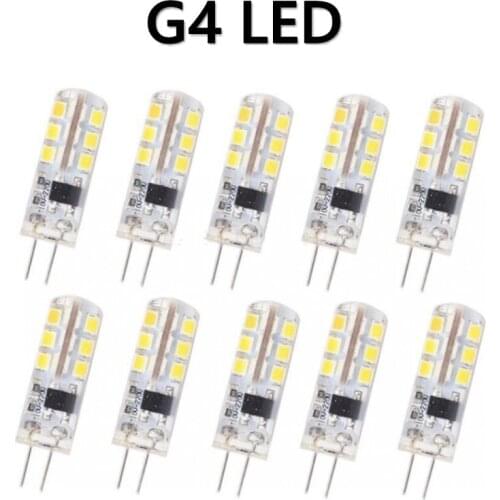 10Pcs G4 Led 3W 5W 7W 9W 12W 15W cob led 12V SMD 3014 lampada AC 220V led bulb For Crystal Chandelier Replace 30w Halogen Lamp