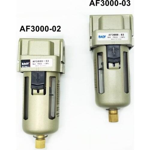 AF3000-02 G1/4'' Air Filter AF3000-03 G3/8'' Pneumatic Air Water Filter Manual Drain