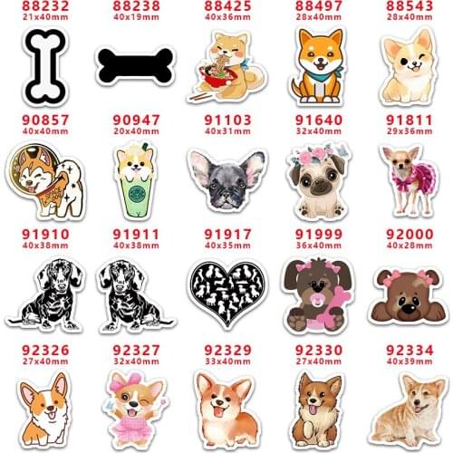 10pcs/Lot Cartoon Printed Flatback for Hair Bows LLAMA Planar Resin Cabochon Crafts DIY Phone Decoration PR88232