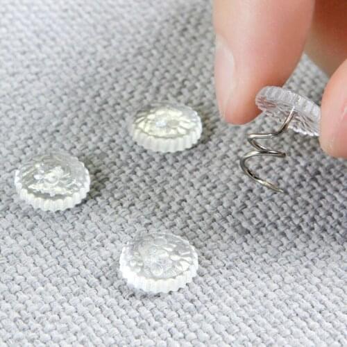 20PCS Bed Sheet Clip Fixer Transparent Twist Nail Sofa Cushion Blankets Cover Grippers Holder Fixing Slip-Resistant for Home