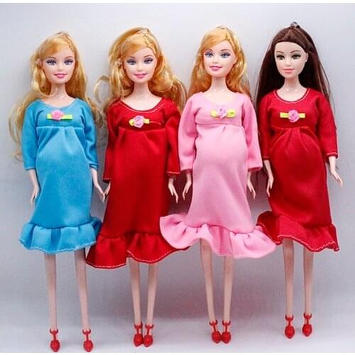 30cm Pregnant Doll Baby Educational Reborn Doll Toy Fashion Mini Girls Plastic Maternity Woman Doll