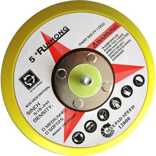 5 Inch Backup Sanding Pad Sander Backing Pad for Hook and Loop Sanding Discs Power Tools Accessories