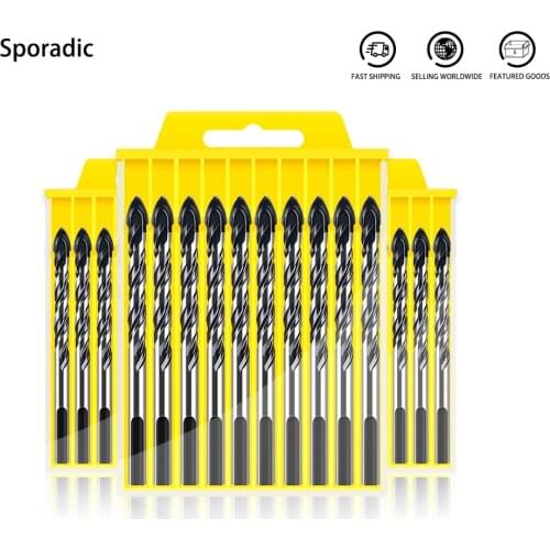 6-12mm Carpenter Tools Tungsten Carbide Tip Tile Drill Bit For Porcelain Ceramic Concrete Brick Wall Glass Woodworking Tools