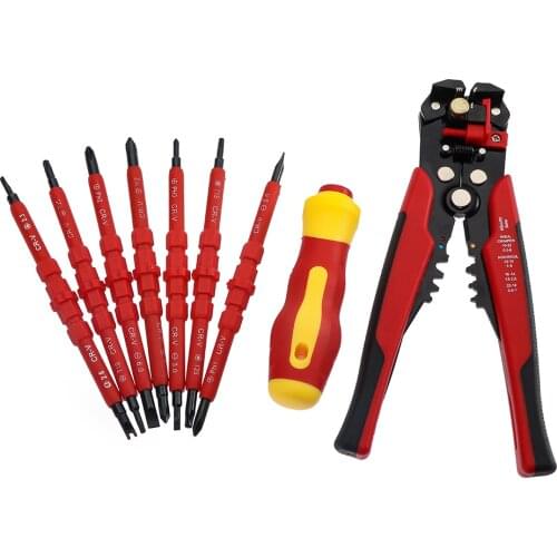 Automatic Wire Stripper Plier 0.2-6.0mm2 Multifunction Tubular Crimping Tools Pliers Wire Cutter Self-adjustable Hand Tool