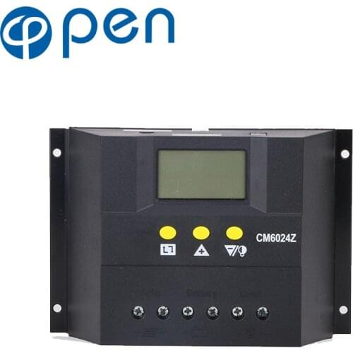 40A/50A/60A 12V/24V Auto Solar Charge Controller PWM Controllers LCD display Output Solar Panel PV Regulator