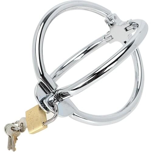 IKOKY Cross Wrist Handcuffs Restraint Fetish Sex Toys for Women SM Bondage Adult Games Stainless Steel Lockable