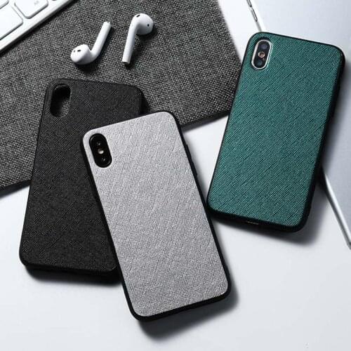 Cloth Texture Case For iPhone 11 Pro Case Silicon Luxury Phone Bumper For iPhone 7 8 XR X SE 2020 XS Max 6s 6 Plus Covers Fundas