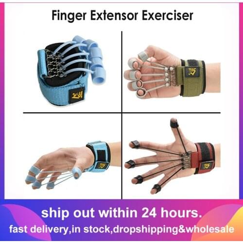 Finger Gripper Strength Trainer Hand Yoga Resistance Band Finger Expander Exercise Hand Grip Wrist Strength Trainer for Fitness