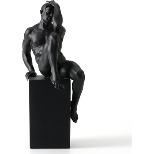 RESIN THINKER BODY ART MOLD NUDE MALE MASCULINE GAS DECORATION SILICONE MOLD CREATIVE HOME ACCESSORIES L3146