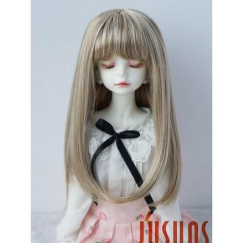 JD371 1/4 1/3 fashion Doll wigs MSD SD Soft Synthetic mohair doll wigs size 7-8inch 8-9inch Long hair with full bang BJD wig