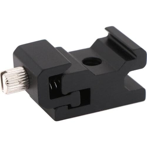 Camera Metal Cold Shoe Hot Shoe Flash Bracket Mount Adapter With 1/4 Tripod Screw To Light Stand Tripod Camera Accessories