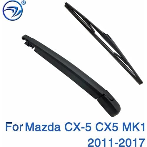Wiper 14" Rear Wiper Blade & Arm Set Kit For Mazda CX-5 CX5 MK1 2011 - 2017 Windshield Windscreen Rear Window