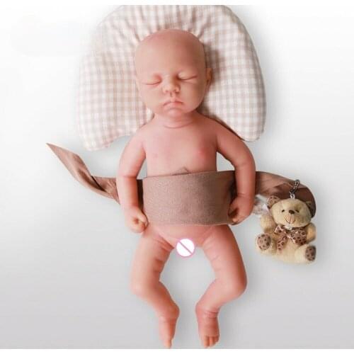 18" Full Body Silicone Reborn Doll Soft and Cute Sleeping Baby Girl Sleeping Babies Baby Doll