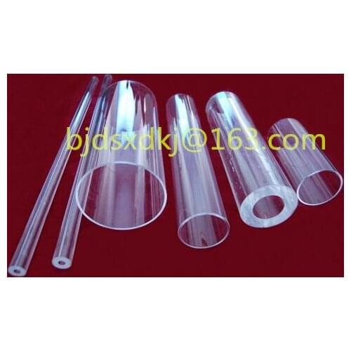 Quartz furance tube / OD*L=80*1000mm / high-temperature / high purity clear quartz tube