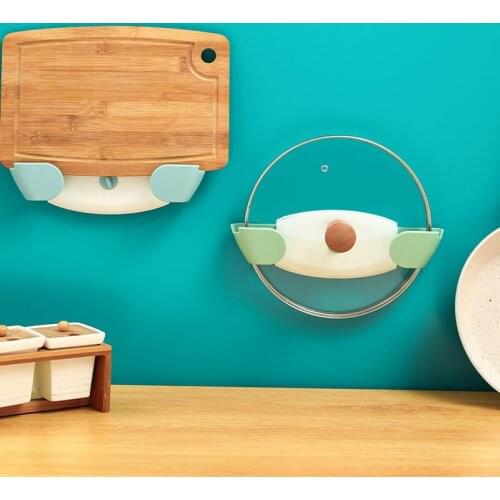 Multifunctional Wall Mounted 360 ° Adjustable Pot Cover Rack Cutting Board Storage Rack Kitchen tool Kitchen Storage Frame