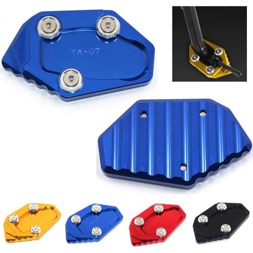Motorcycle Kickstand Foot Side Extension Pad Support Plate Enlarge Stand For YAMAHA YZF-R3 YZF-R25 YZF R3 R25 MT-03 MT-25 MT03