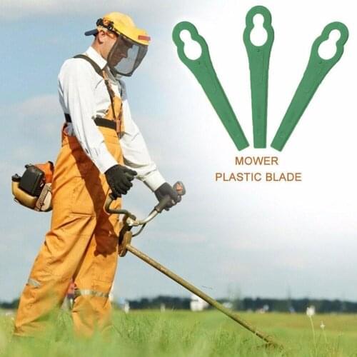 100pcs Low-grade Lawn Mower Plastic Blade Garden Lawn Garden Mower Lawn Mower Plastic Blade Garden Tools