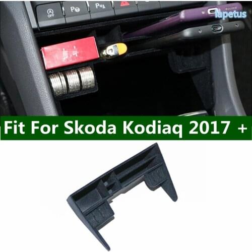 Lapetus Middle Console Storage Pallet Tray Container Box Black For Skoda Kodiaq 2017 - 2021 Interior Stowing Tidying Accessories