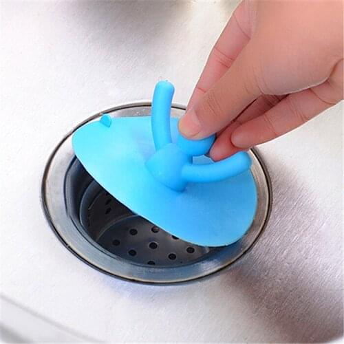 Cartoon Shape Water tank Filter Cover Silicone Sewer Filter Drains Shower Drain Hole Filter Bathroom Accessories Sets