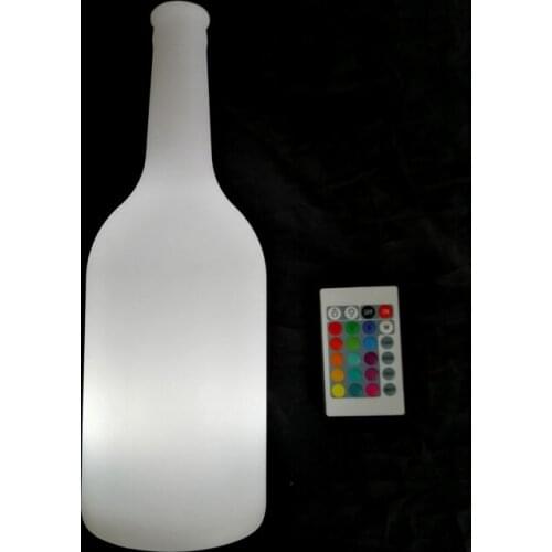 Skybesstech D10.5*H30cm 16 Color Changing RGB Beer Bottle LED Table Lamps for Kids Birthday Party Event Xmas Free Shipping 1pc