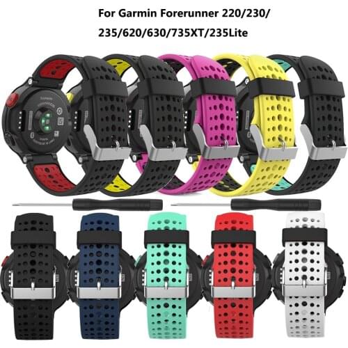Replacement Sport Strap For Garmin Forerunner 235 WatchBand For Garmin Forerunner 220/235/230/620/630/735XT WatchBand Bracelet
