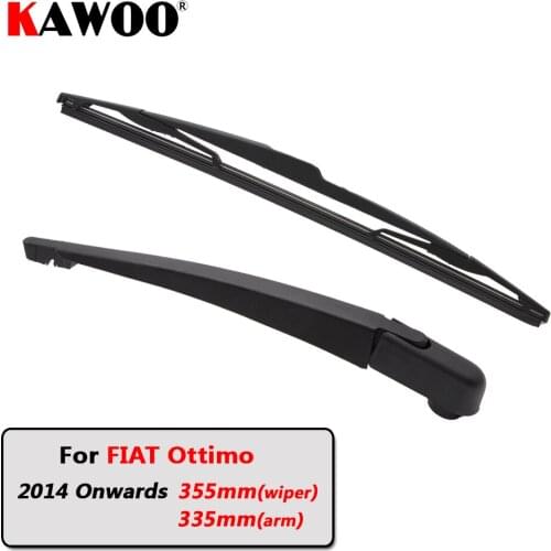 KAWOO Car Rear Wiper Blade Blades Back Window Wipers Arm For FIAT Ottimo Hatchback (2014 Onwards) 355mm Windscreen Blade