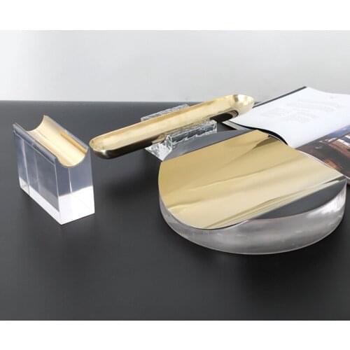 Light Luxury Model Room Tabletop Decoration Tray Home Living Room Host TV Cabinet Hotel Fruit Tray Set Up