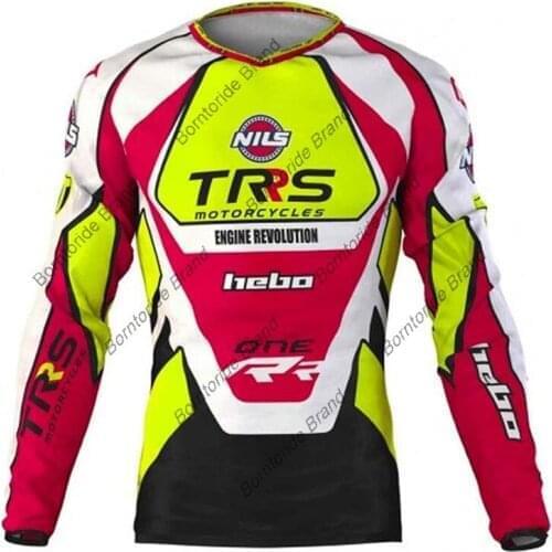 Motorcycle Bike Team 2021 Downhill Mountain Jersey MTB BMX DH Offroad Bicycle Long Sleeves Shirt Cross Country Cycling Jersey