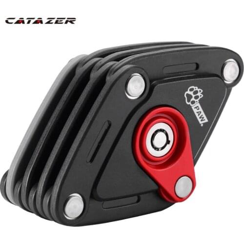 Bicycle Foldable Lock W/ Bracket Mount on Bike Handy Pocket Key Storage Lock Type Safe Zinc Alloy Steel Locking bicycle parts