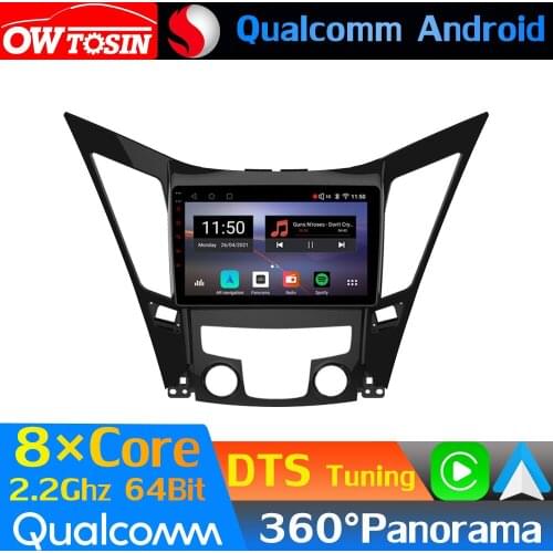 Qualcomm 8Core Android Car Media For Hyundai Sonata 6 YF 2009-2014 GPS 360 Panoramic Radio CarPlay Optical HDMI WiFi DTS HIFI
