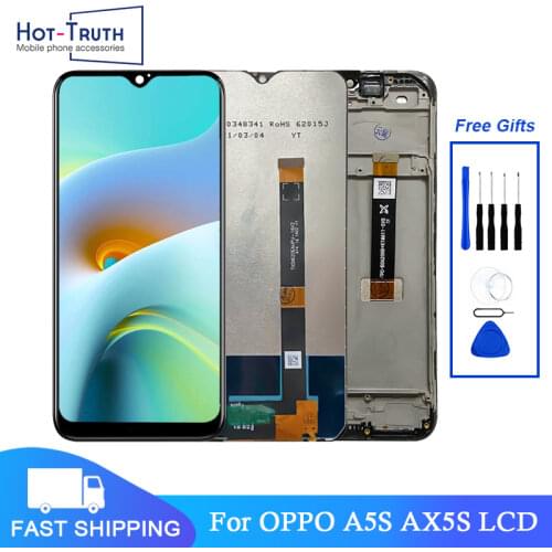 For OPPO AX5S CPH1920 LCD Display Touch Screen Digitizer Assembly LCD Screen For 6.2 inch OPPO A5S CPH1909 With Frame No Frame