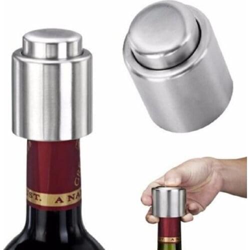1PCS seal Stainless Steel Wine bottle stopper Vacuum Sealer bar tools Champagne Bottle Bung Stopper