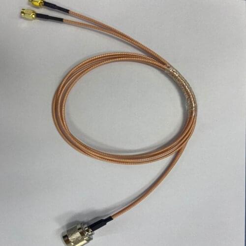 1 into 2 Y type splitter adapter N type male to 2x SMA male RF coax cable RG316 15cm/30cm/50cm/100cm wholesale