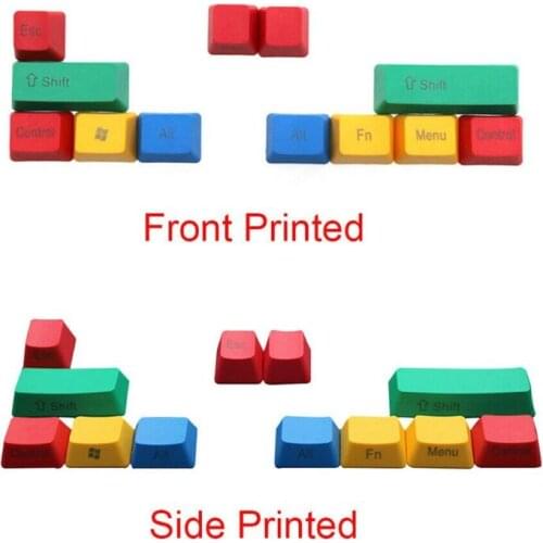10pcs Replacement Mechanical Keyboard OEM Profile Keycap Set RGBY Color Durable PXPA