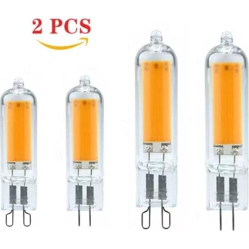 G9 LED Light Bulbs 7W 9W 12W G4 COB15W Glass LED Lamps Replace 25W 40W Halogen Bulb for Pendant Lighting Fixture Chandeliers