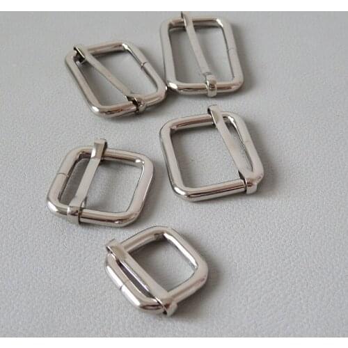 20Pcs 15mm 20mm 25mm 32mm 38mm Metal Buckle Adjuster Bag Backpack Straps Accessory For Belt Hook Hardware Pet Dog Collar Clasp