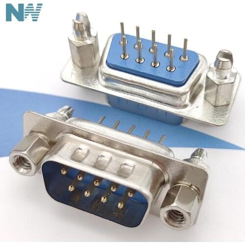 5Pcs/Lot Db9 Male Dp9 180 Line Male Head Harpoon Harpoon With Fixed Screw Plate Welding Environment