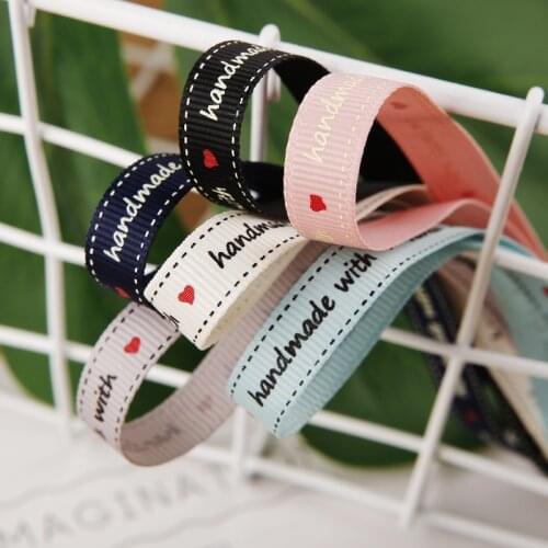 5 Yards Wrapping Ribbon Grosgrain 15MM DIY Handmade Gift Wrapping Ribbon Bouquet Ribbons Threaded handmade Ribbon Handmade with