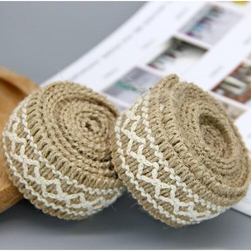 50meters Burlap Ribbon Rolls Jute Burlap DIY Craft for Wedding Christmas Party Decoration Wide 3.5cm