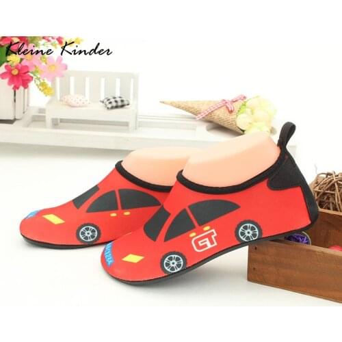 Kids Water Shoes Swimming Socks Car Printing Children Summer Aqua Beach Diving Surf Sneakers Seaside Barefoot Slippers For Boys
