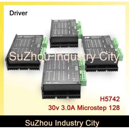 4pcs 3A 12-32VDC 128 Microstep CNC Stepper motor Driver H5742 stepping motor driver for nema17,nema23 stepper motor controller