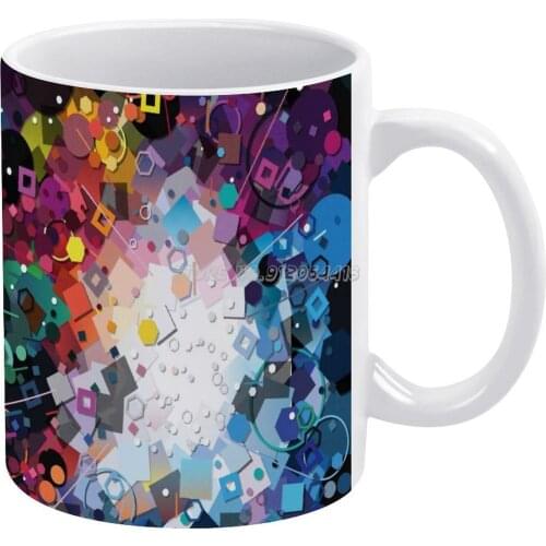 Nebula Coffee Mugs Ceramic Personalized Mugs 11 Oz White Mug Tea Milk Cup Drinkware Travel Mug Nebula Colour Explode Stars Star